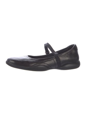 Prada Sport Leather Mary Jane Flats
