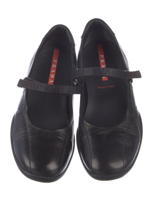 Prada Sport Leather Mary Jane Flats
