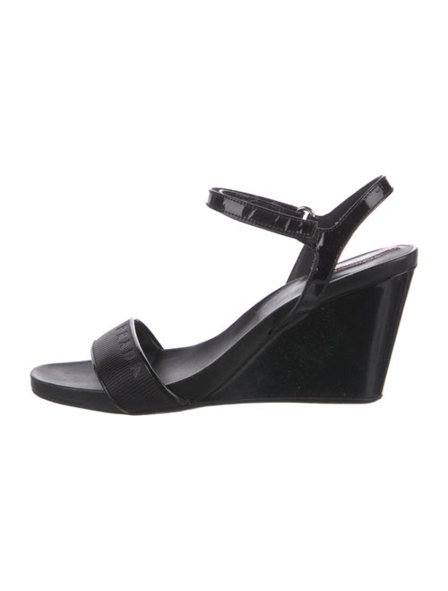 Prada Sport Patent Leather Slingback Sandals