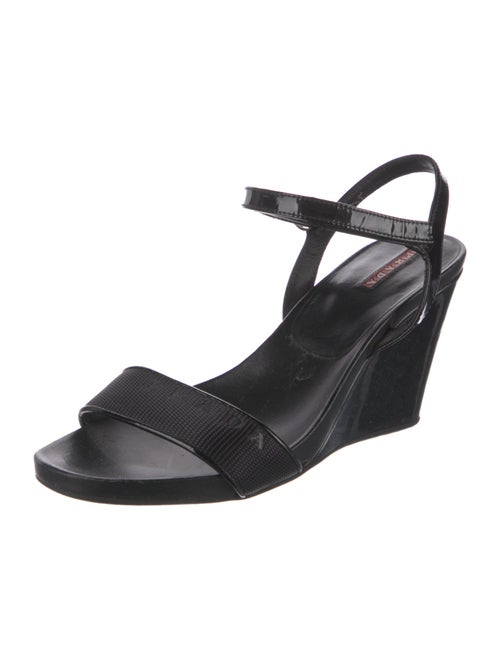 Prada Sport Patent Leather Slingback Sandals