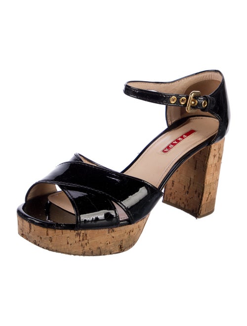 Prada Sport Patent Leather Sandals