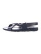 Prada Sport Leather Slingback Sandals