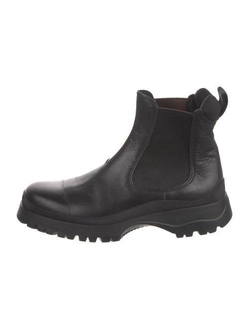 Prada Sport Leather Chelsea Boots