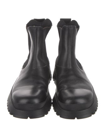 Prada Sport Leather Chelsea Boots