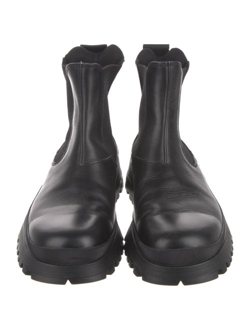 Prada Sport Leather Chelsea Boots