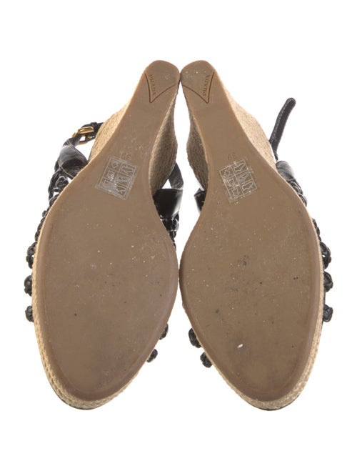 Prada Sport Leather Braided Accents Espadrilles