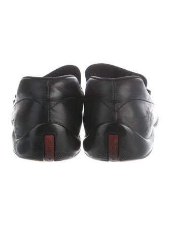 Prada Sport Signature Logo Leather Monk Straps