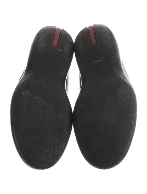 Prada Sport Signature Logo Leather Monk Straps