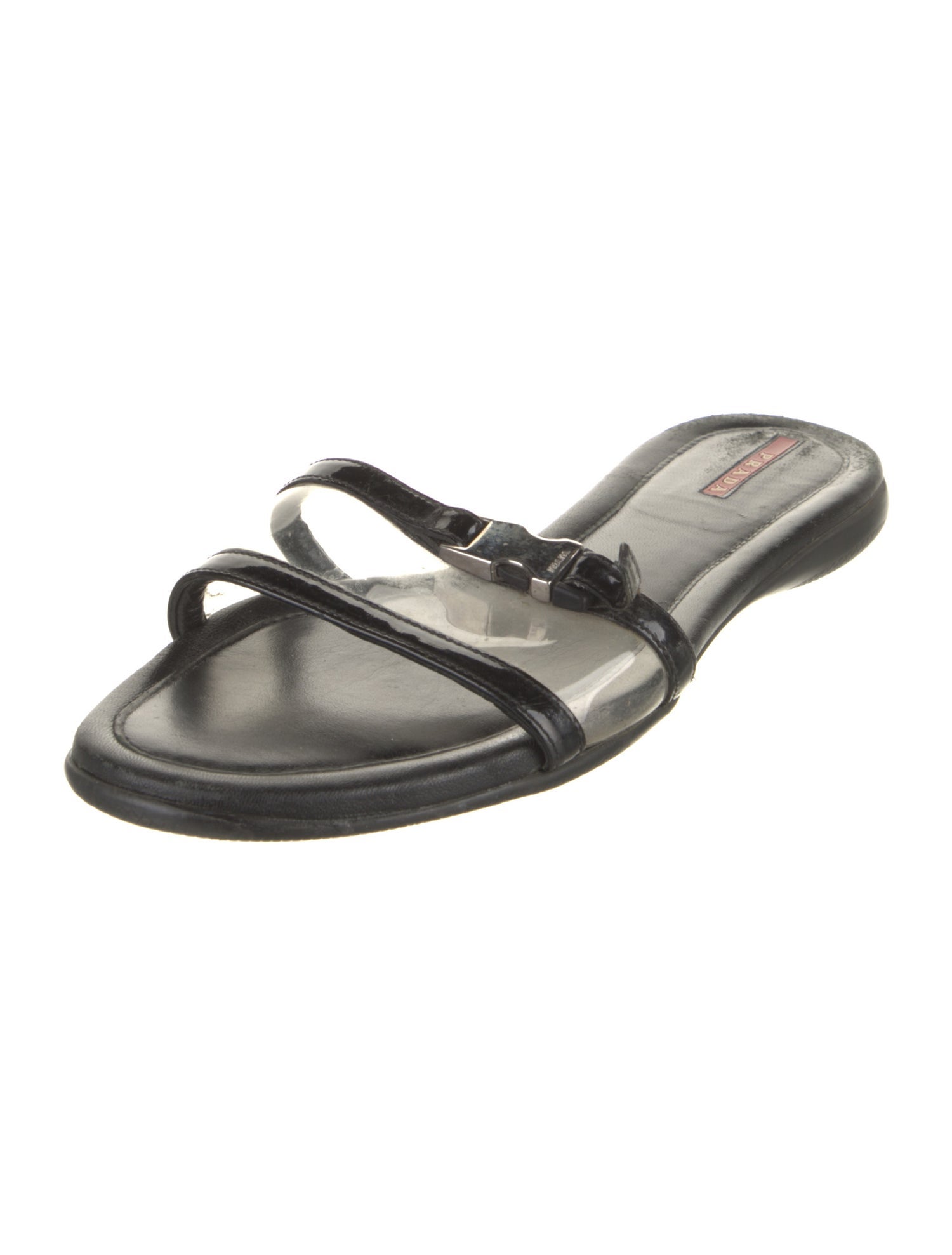 Prada Sport Patent Leather Slides