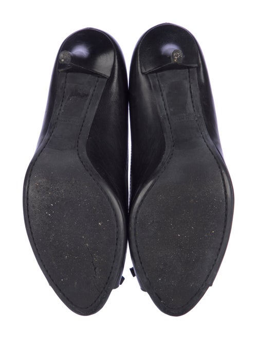 Prada Sport Leather Bow Accents Pumps