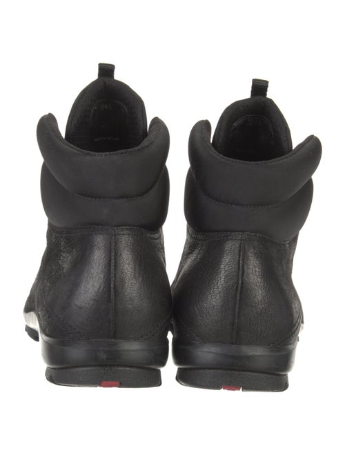 Prada Sport Leather Lace-Up Boots