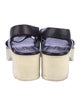 Prada Sport Leather Slingback Sandals