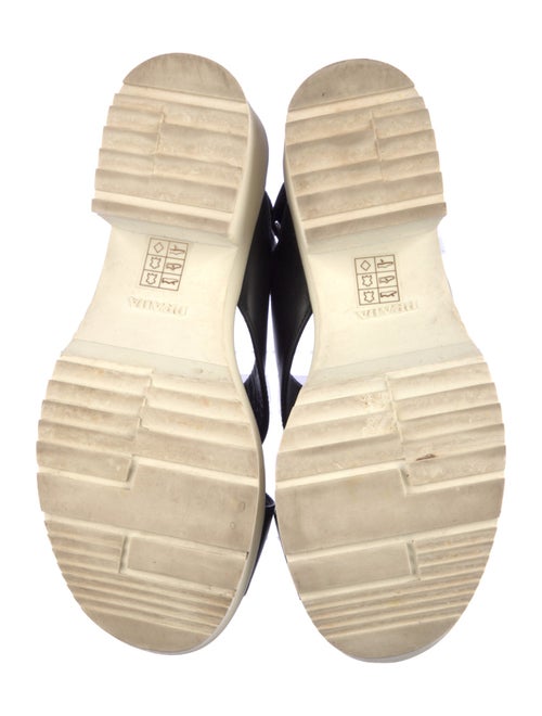 Prada Sport Leather Slingback Sandals