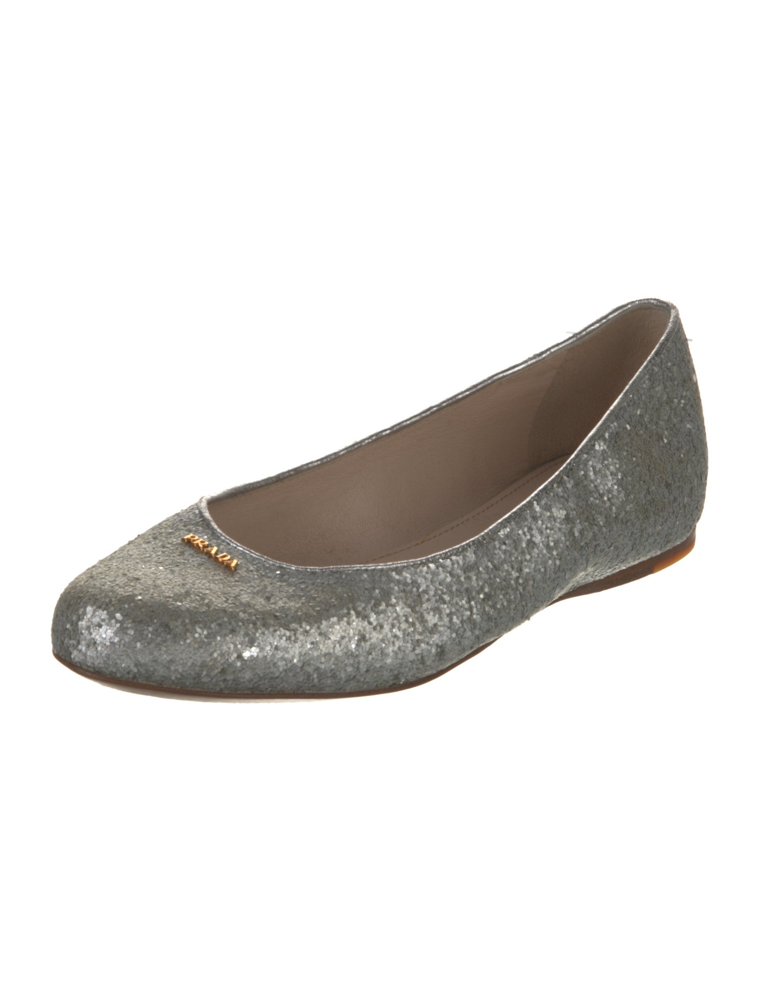Prada Sport Glitter Glitter Accents Ballet Flats