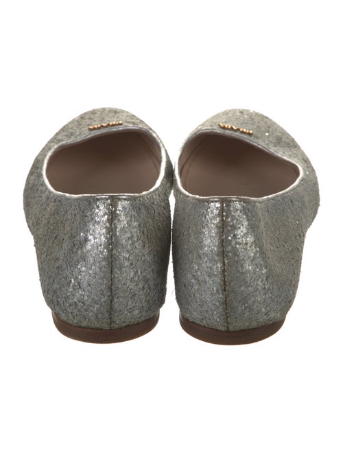 Prada Sport Glitter Glitter Accents Ballet Flats