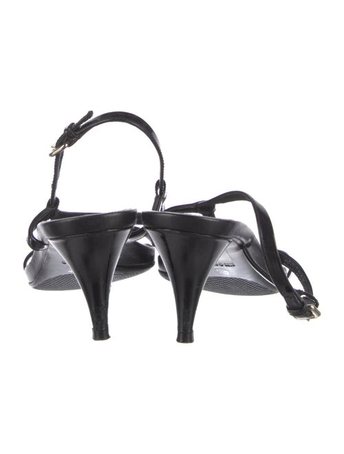 Prada Sport Patent Leather Crystal Embellishments T-Strap Sandals