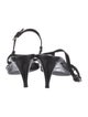 Prada Sport Patent Leather Crystal Embellishments T-Strap Sandals