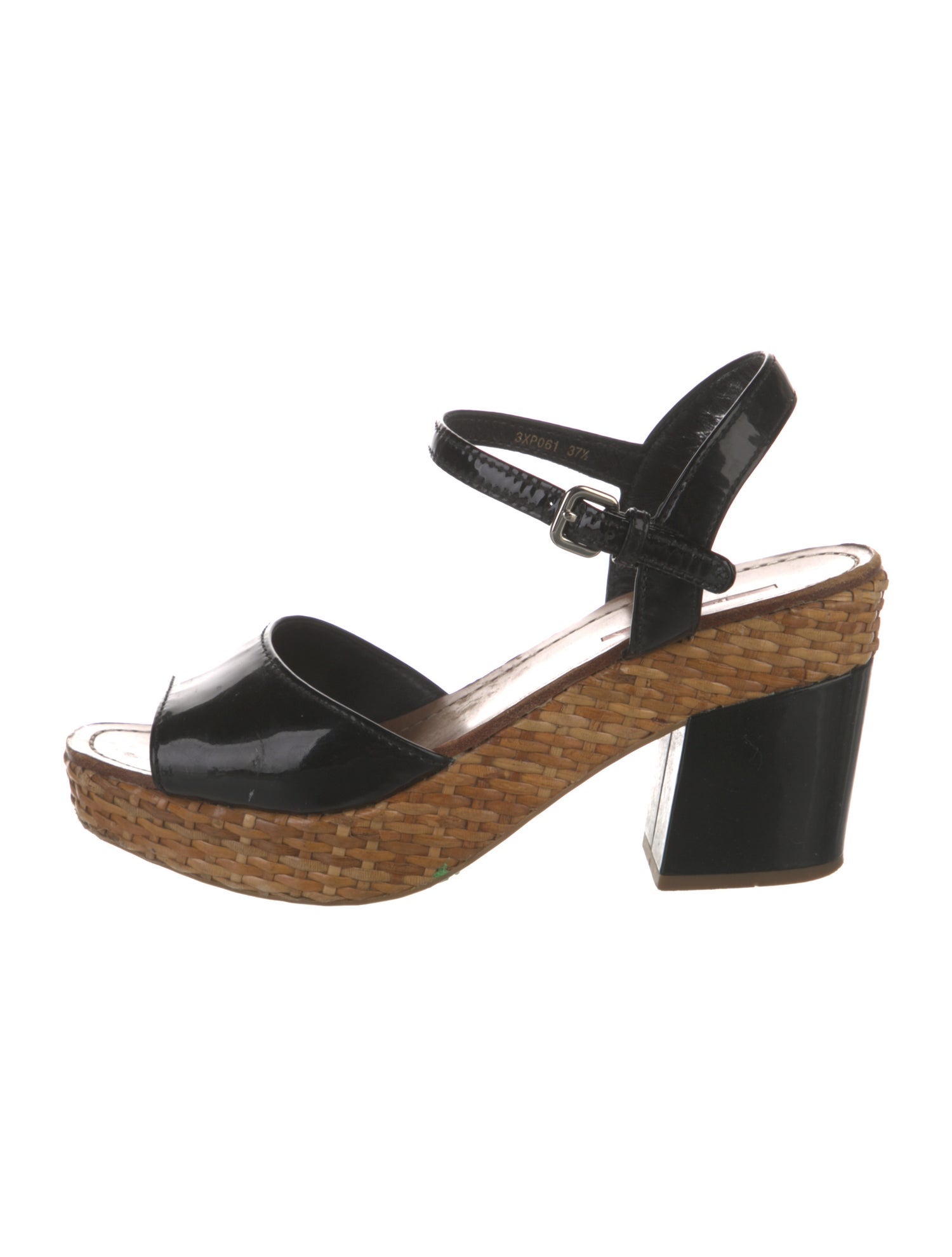 Prada Sport Patent Leather Espadrilles