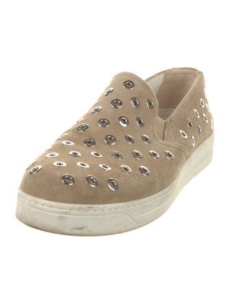 Prada Sport Suede Studded Accents Sneakers