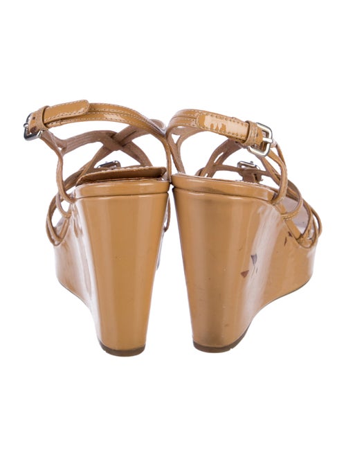Prada Sport Patent Leather Slingback Sandals