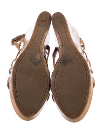 Prada Sport Patent Leather Slingback Sandals