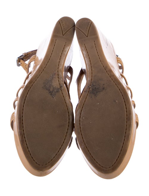 Prada Sport Patent Leather Slingback Sandals