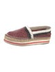 Prada Sport Leather Animal Print Espadrilles