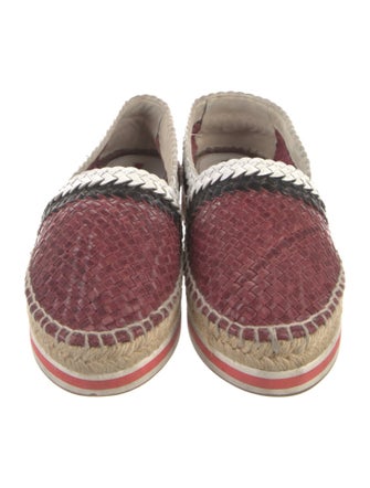 Prada Sport Leather Animal Print Espadrilles