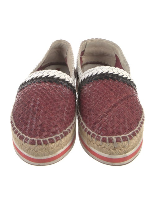 Prada Sport Leather Animal Print Espadrilles