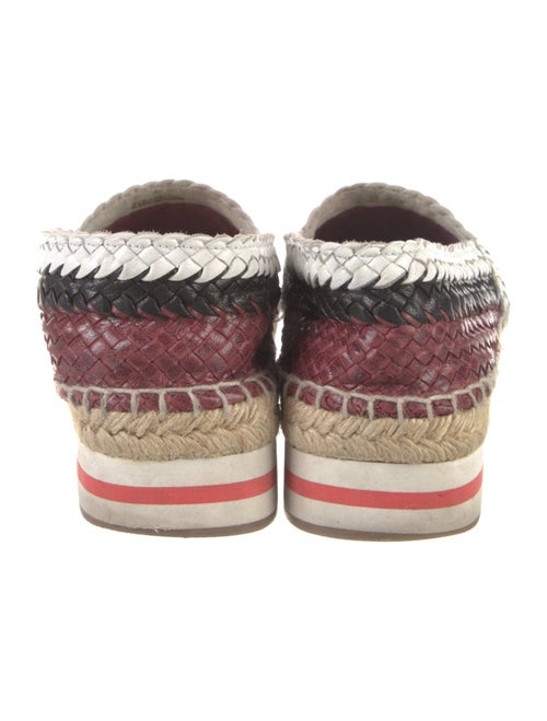 Prada Sport Leather Animal Print Espadrilles