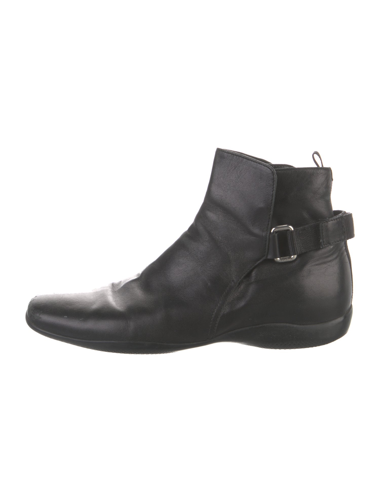 Prada Sport Late 1990's - Early 2000's Leather Chelsea Boots