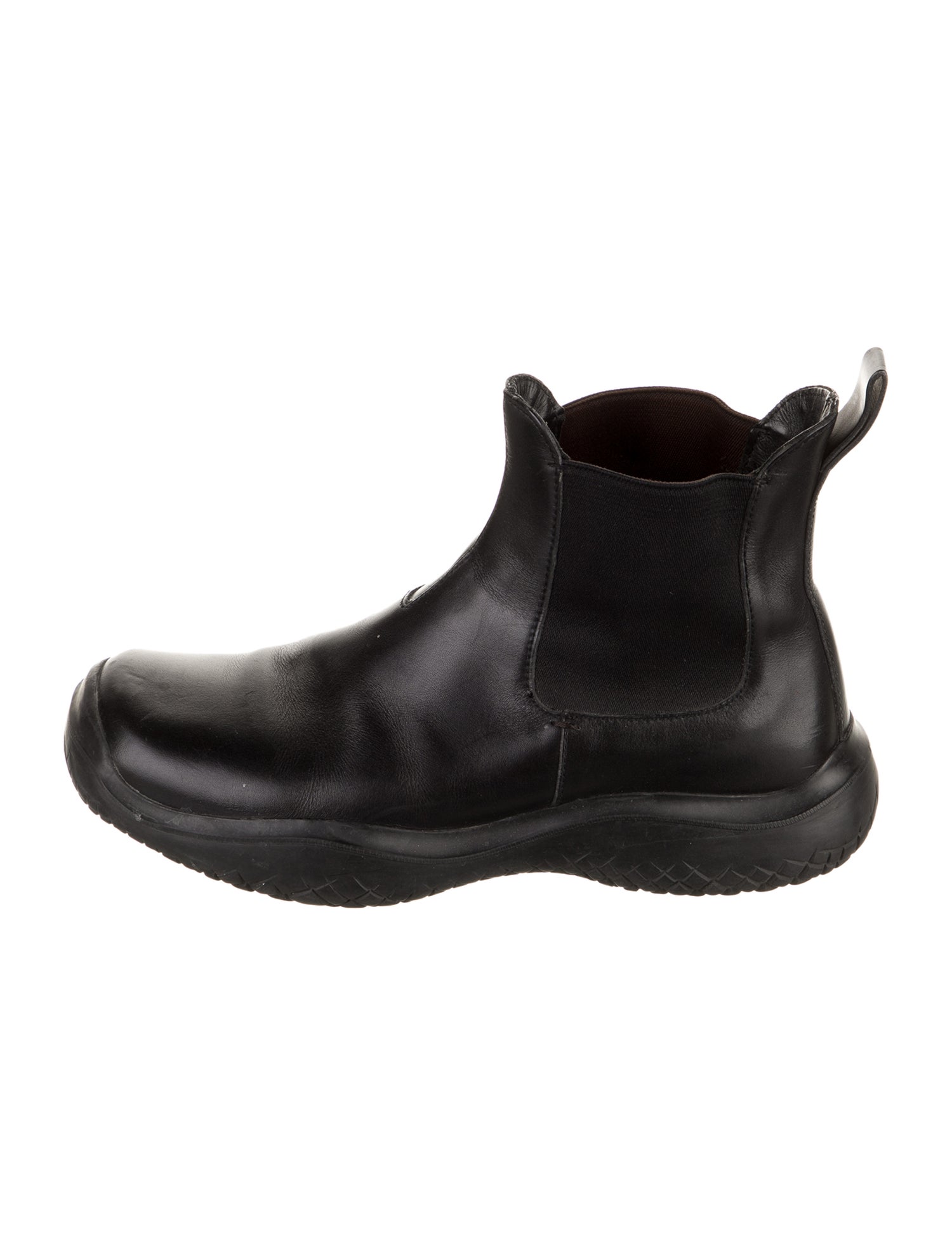 Prada Sport Vintage Leather Chelsea Boots