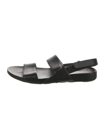 Prada Sport Late 2000's - Early 2010's Leather Slingback Sandals