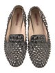 Prada Sport Leather Studded Accents Loafers