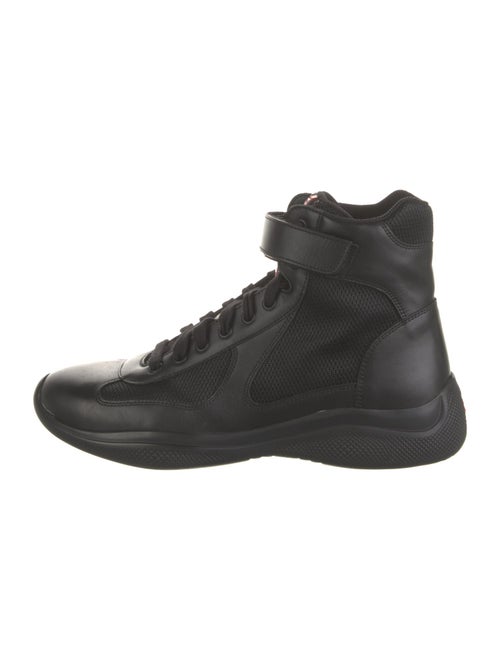 Prada Sport Leather Lace-Up Boots