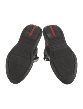 Prada Sport Leather Lace-Up Boots