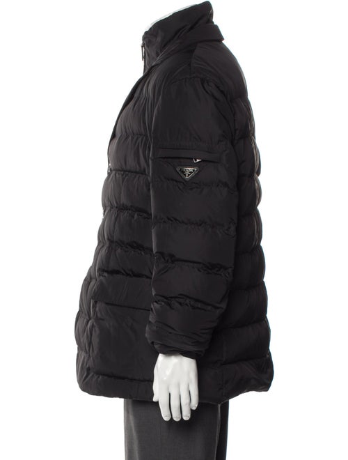 Prada Sport 2013 Enameled Metal Triangle Puffer Coat