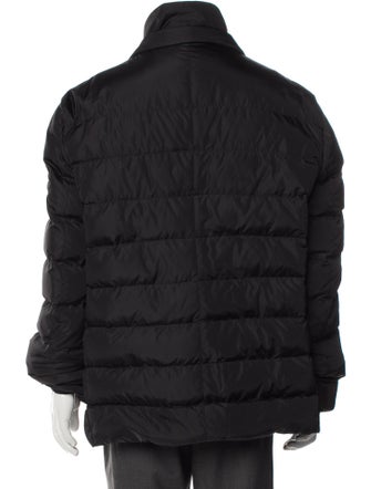 Prada Sport 2013 Enameled Metal Triangle Puffer Coat