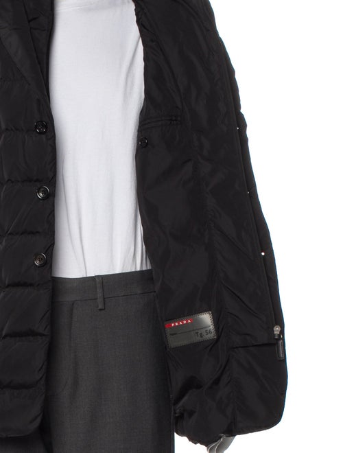 Prada Sport 2013 Enameled Metal Triangle Puffer Coat