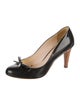 Prada Sport Patent Leather Bow Accents Pumps