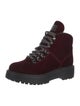 Prada Sport Velvet Combat Boots