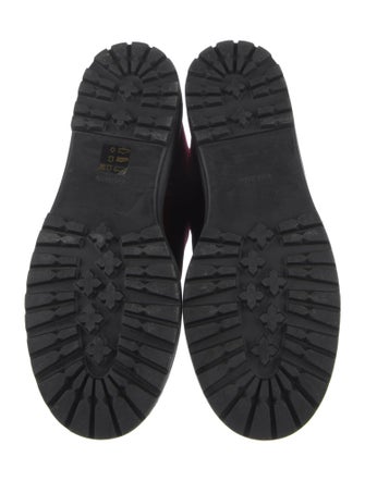 Prada Sport Velvet Combat Boots