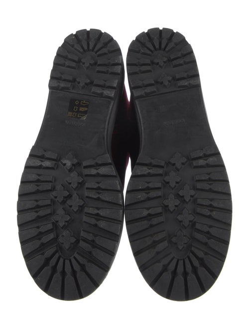 Prada Sport Velvet Combat Boots
