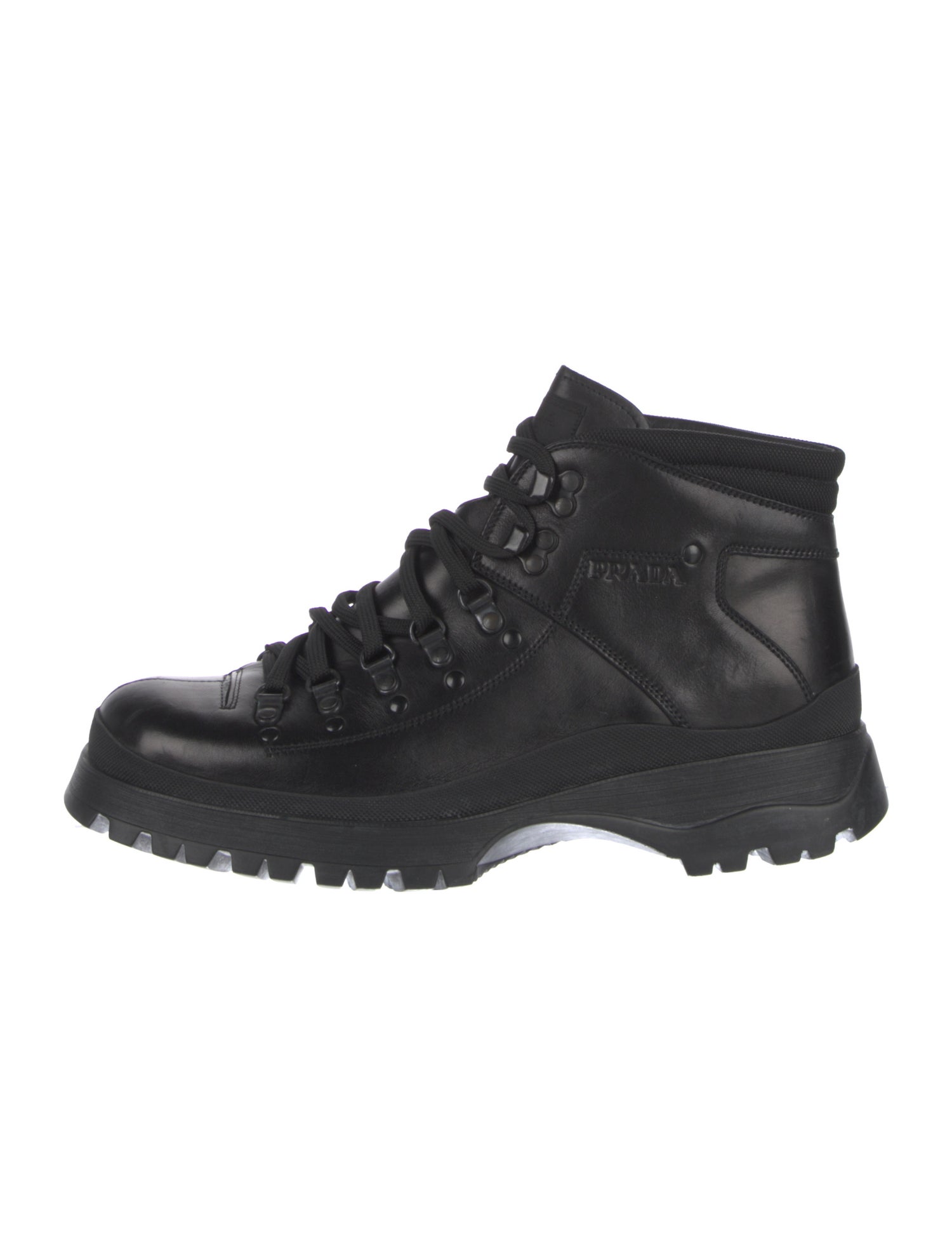 Prada Sport Leather Hiking Boots