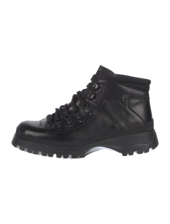 Prada Sport Leather Hiking Boots