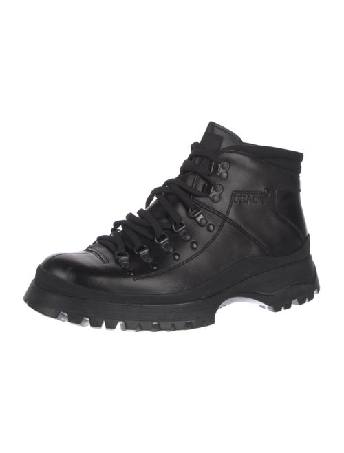 Prada Sport Leather Hiking Boots