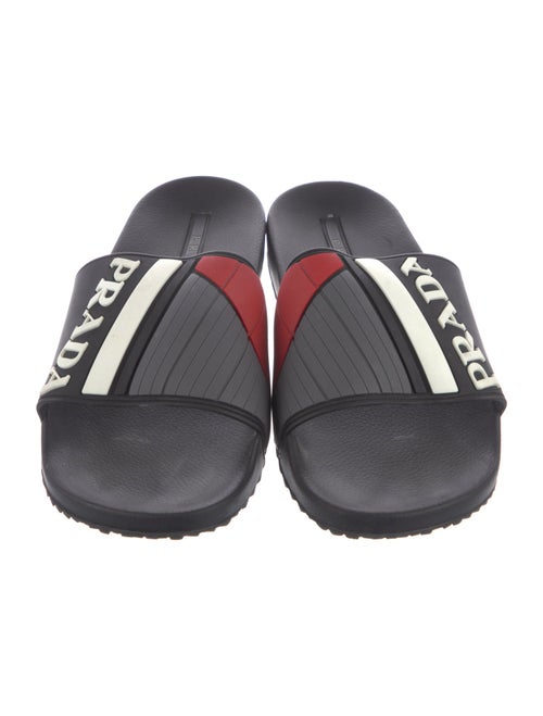 Prada Sport Rubber Printed Slides
