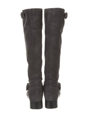 Prada Sport Riding Suede Riding Boots