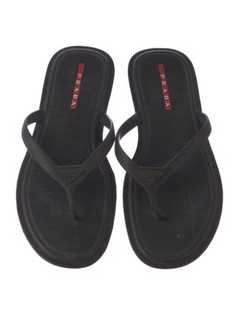 Prada Sport Rubber Flip Flops