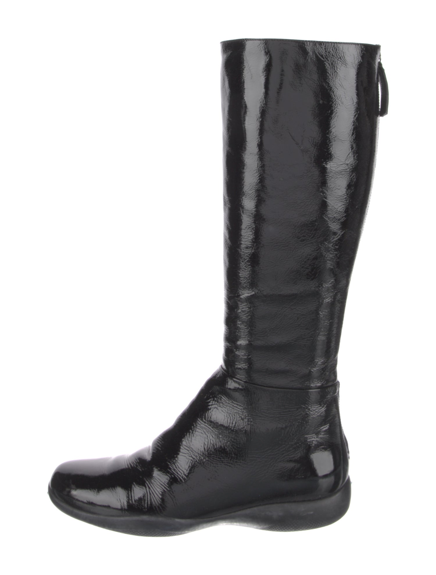 Prada Sport Patent Leather Riding Boots